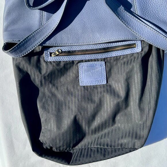 COACH Vintage 97 Sonoma Bucket Bag Periwinkle XL Slouchy Full Grain Leather 4927 - Picture 12 of 16